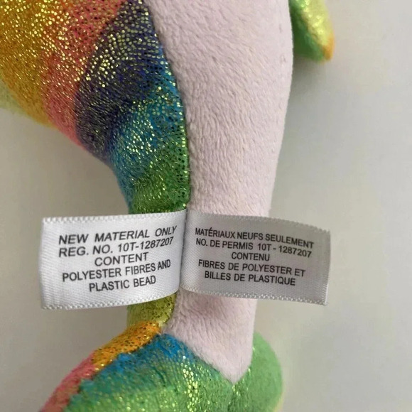 TY Beanie Boos NORI the Narwhal Unicorn Whale (6" Inch) Plush Stuffed Toy - Picture 8 of 8